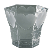 製菓資材 デザートカップ バカララブリーハート6 BLH-H-837270