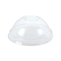HEIKO 透明カップ A-PET ドーム蓋 口径85mm用 C穴付 透明