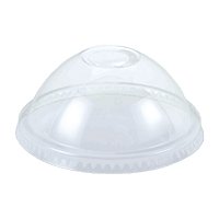 HEIKO 透明カップ A-PET ドーム蓋 口径98mm用 穴付 透明