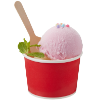 HEIKO 製菓資材 アイスカップ 3.5オンス(150ml) 76-150レッド