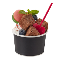 HEIKO 製菓資材 アイスカップ 5オンス(200ml) 86-200ブラック