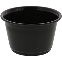 HEIKO PPカップ 4オンス 浅型 口径74mm ブラック