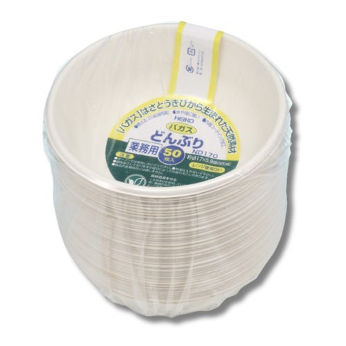 HEIKO 丼容器 業務用 バガスペーパーウェア どんぶり 850ml ND170 50枚