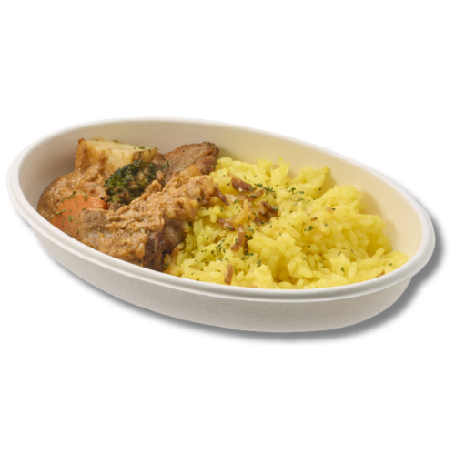 HEIKO 紙皿 業務用 バガスペーパーウェア カレー皿 ホワイト 550ml 50枚