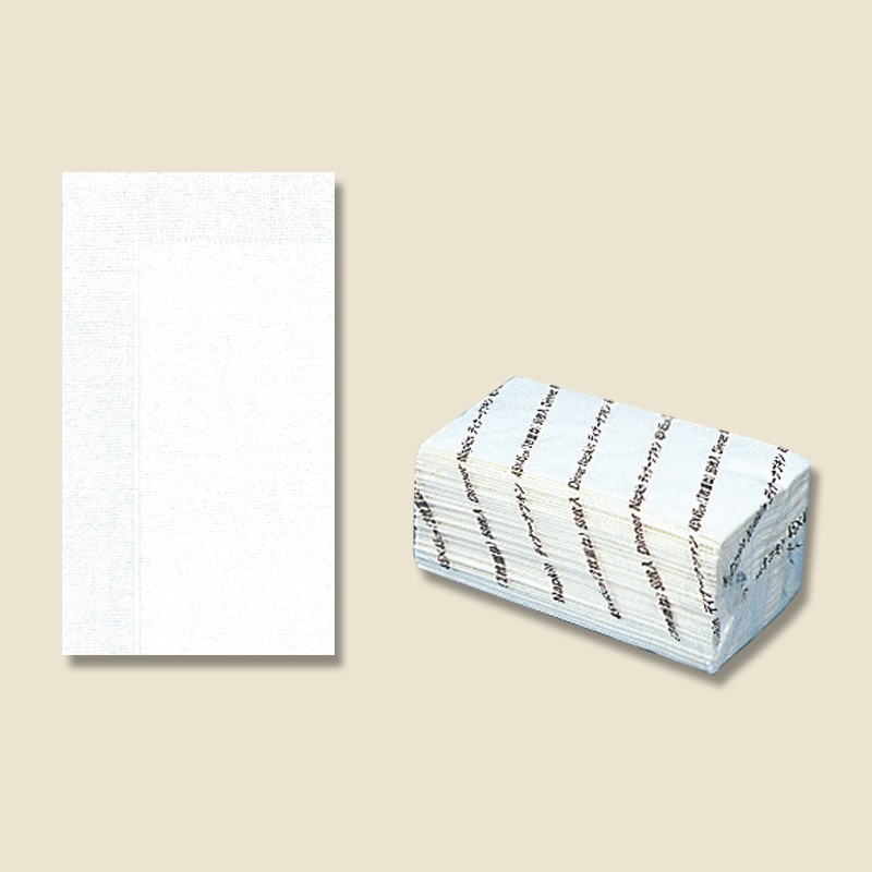 オリエンタル紙業 紙ナプキン 2プライナプキン 8折 約45cm 白無地 50枚/袋