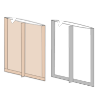 ガス袋　合掌貼　平袋タイプ