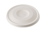 ケーピープラテック 紙コップ用フタ 90バガス平フタ ホワイト 50枚