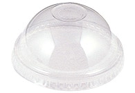 HEIKO プラスチックカップ ドーム型蓋 口径95mm用 C穴付 透明 100個